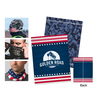 2 Layers Moisture Wicking 100% Cooling Tube Headband/Mask