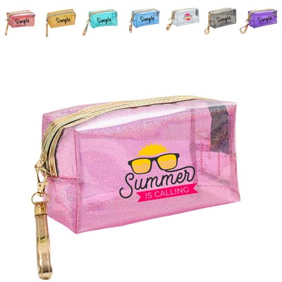 Clear Travel Toiletry Bag/ Waterproof PVC Makeup Bag
