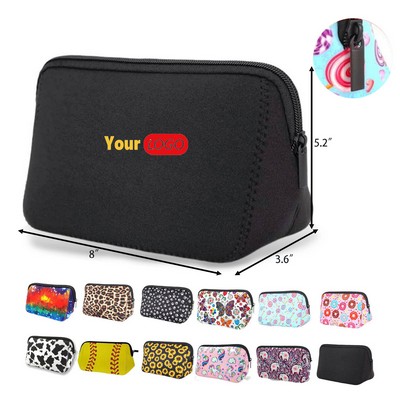 Waterproof Nylon Cosmetic Pouch with Smooth Zipper