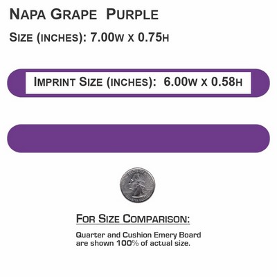 7" Napa Grape Dark Purple Foam Cushion Emery Boards