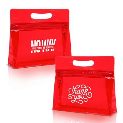 Translucent Vinyl Vanity Bag For Travel