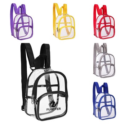Clear PVC Crossbody Shoulder Bag Backpack