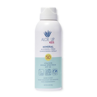 Aloe Up Mineral SPF50 Kids Spray 4.5oz