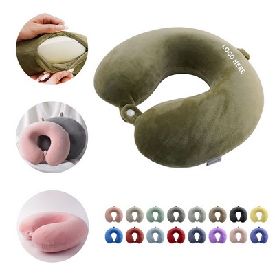 Ergonomic Memory Foam Travel Pillow