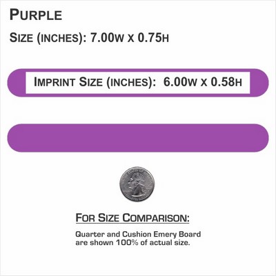 7" Light Purple Foam Cushion Emery Boards