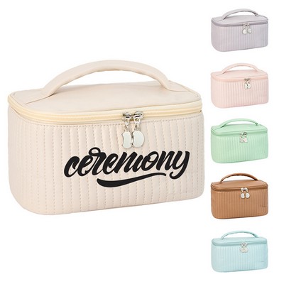 PU Handheld Cosmetics Toiletry Bag