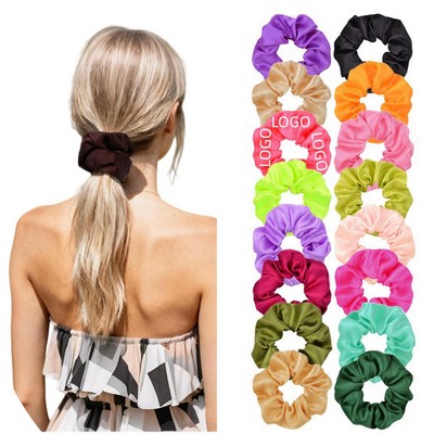 Full Color Silk Satin Scrunchie / Hair Ties