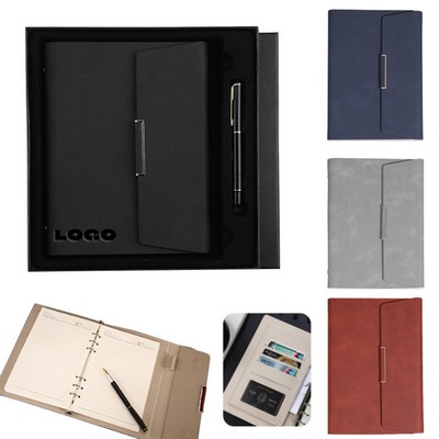 A5 Leather Notebook Set