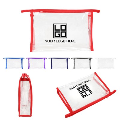 Clear Travel Security Toiletry Pouch