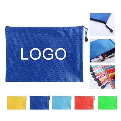 Oxford Zipper Pouch Document Bag