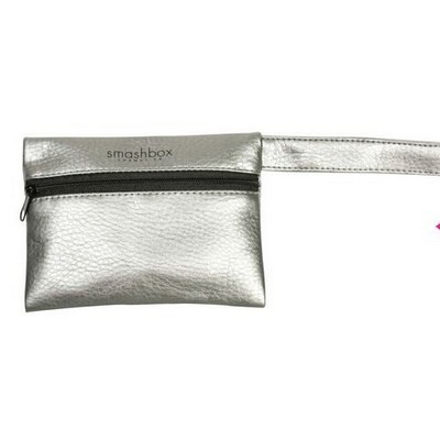 Vinyl Wristlet Bag w/ Zipper