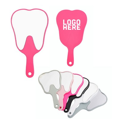 Mini Tooth Shaped Handheld Mirror