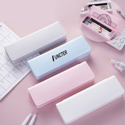 Hard Pencil Case with Snap-Tight Lid