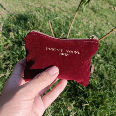 Soft Velvet Cloth Jewelry Pouches with Zipper For Jewelry Wedding Candy Gift Bags