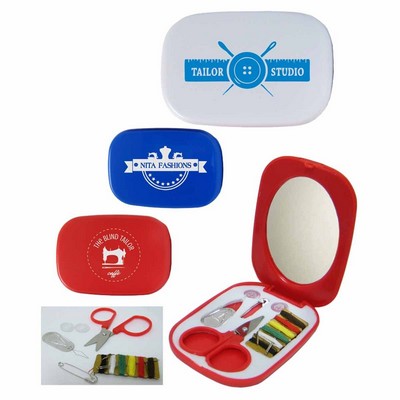 Travel Sewing Kit with Mirror