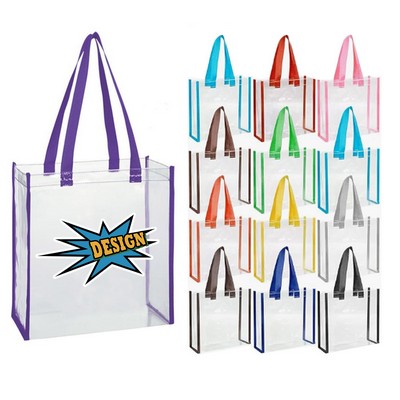 Clear PVC Stadium Tote Bag