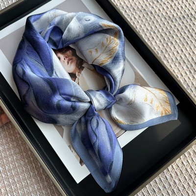 Custom 26" x 26" 100% Mulberry Silk Scarf Silk Satin Bandana