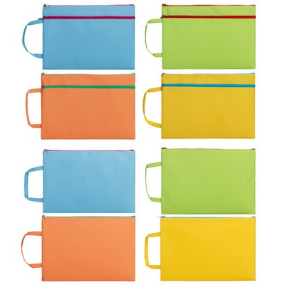 A4 Handle Zippered Document Bag