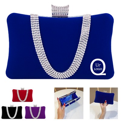 Velour Glamour Clutch Bag