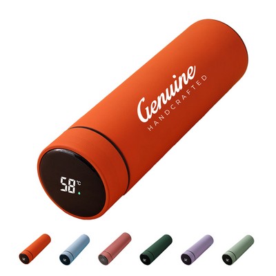 17oz Smart LED Temperature Display Insulated Water Bottle