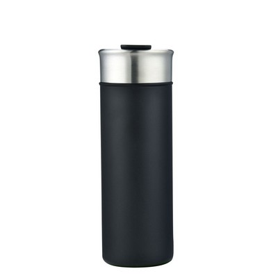 Endura 20 oz Black Stainless Steel Bottle