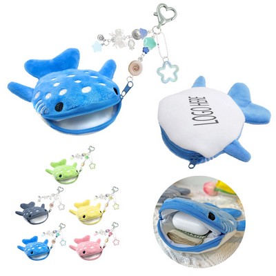 Plush Whale Shark Coin Purse Pouch