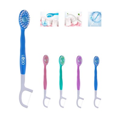 Travel Flossing Toothbrush