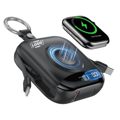 Magnetic Power Bank with Watch Charger