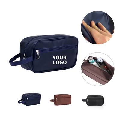 Waterproof Nylon Zipper Cosmetic Bag With Handle 10.3 L