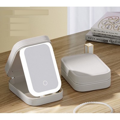 Travel Cosmetic Mirror Case