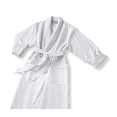 Microfiber Shawl Collar Bathrobe w/Plush Lining