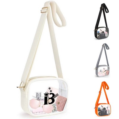 PVC Compact Transparent Crossbody Bag