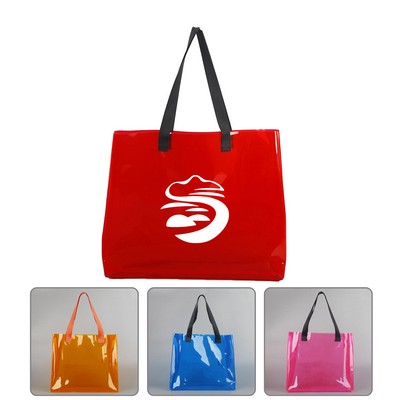 PVC Transparent Beach Tote Bag