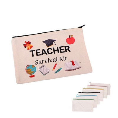 Zipper Canvas Pencil Case