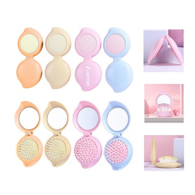 2-in-1 Peach Mirror Airbag Massage Comb