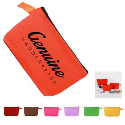 Canvas Zip Pencil Pouch
