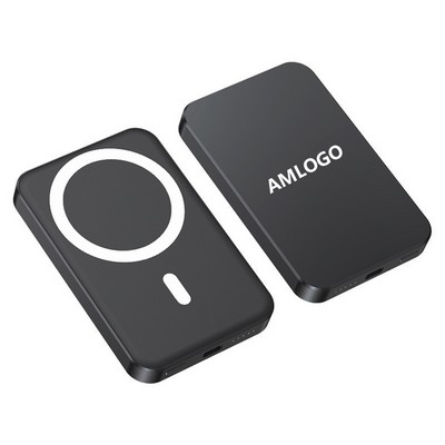 Magnetic 5000 mAh Fast Wireless Portable Charger