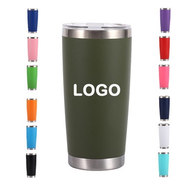 Stainless Steel Insulated Cup With Lid-20oz.