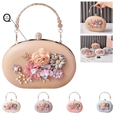 Charming Flower Flair Evening Clutch Bag