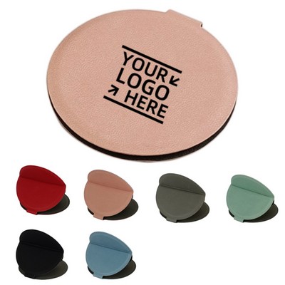 PU Desktop Folding Small Mirror