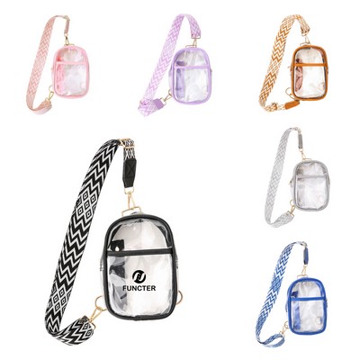 Transparent PVC Single Shoulder Crossbody Bag