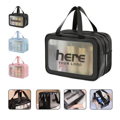Matte Translucent Toiletry Bag