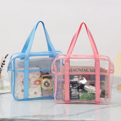 PVC Clear Toiletry Bag Waterproof Transparent Cosmetic Bag