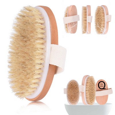 Oval Wooden Bath Body Brush