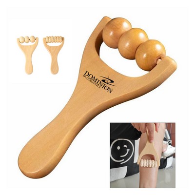 Wooden Massager With Rollers