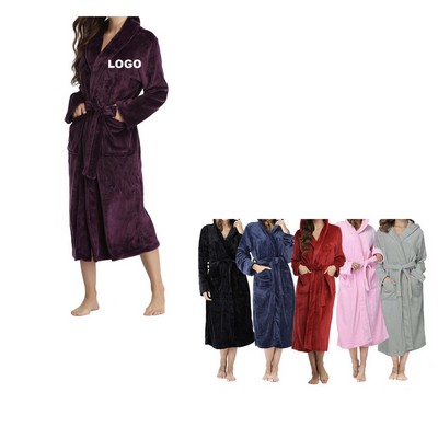 Plush Long Spa Robe