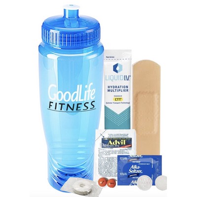 Emergency Hangover Kit w/Water Bottle