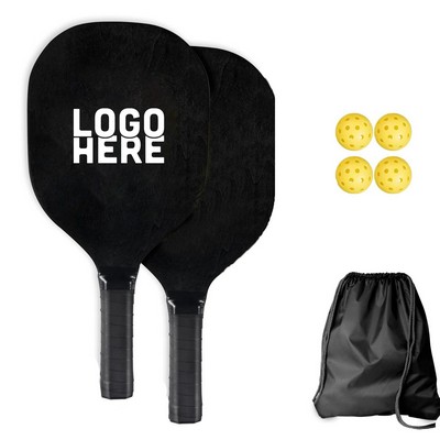 Wooden Pickle Paddles Set