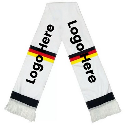 Custom Polyester Satin Soccer Scarf