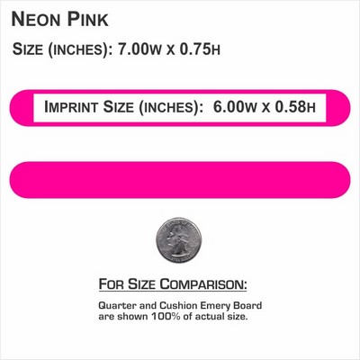 7" Pink Foam Cushion Emery Boards